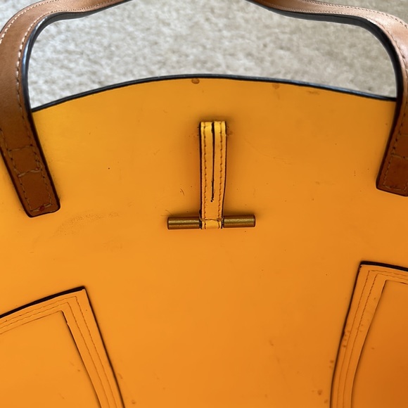 Tory Burch Multi color Watercolor Leather Tote - Picture 5 of 9